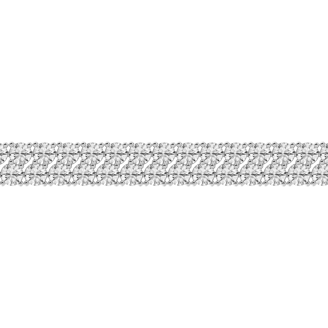 Classic Double Row Diamond Tennis Bracelet