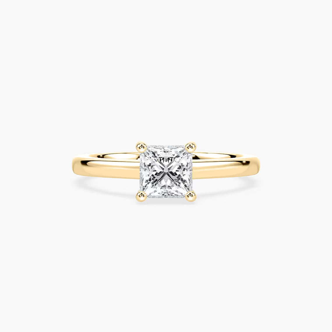 Stefania Hidden Halo Solitaire Engagement Ring
