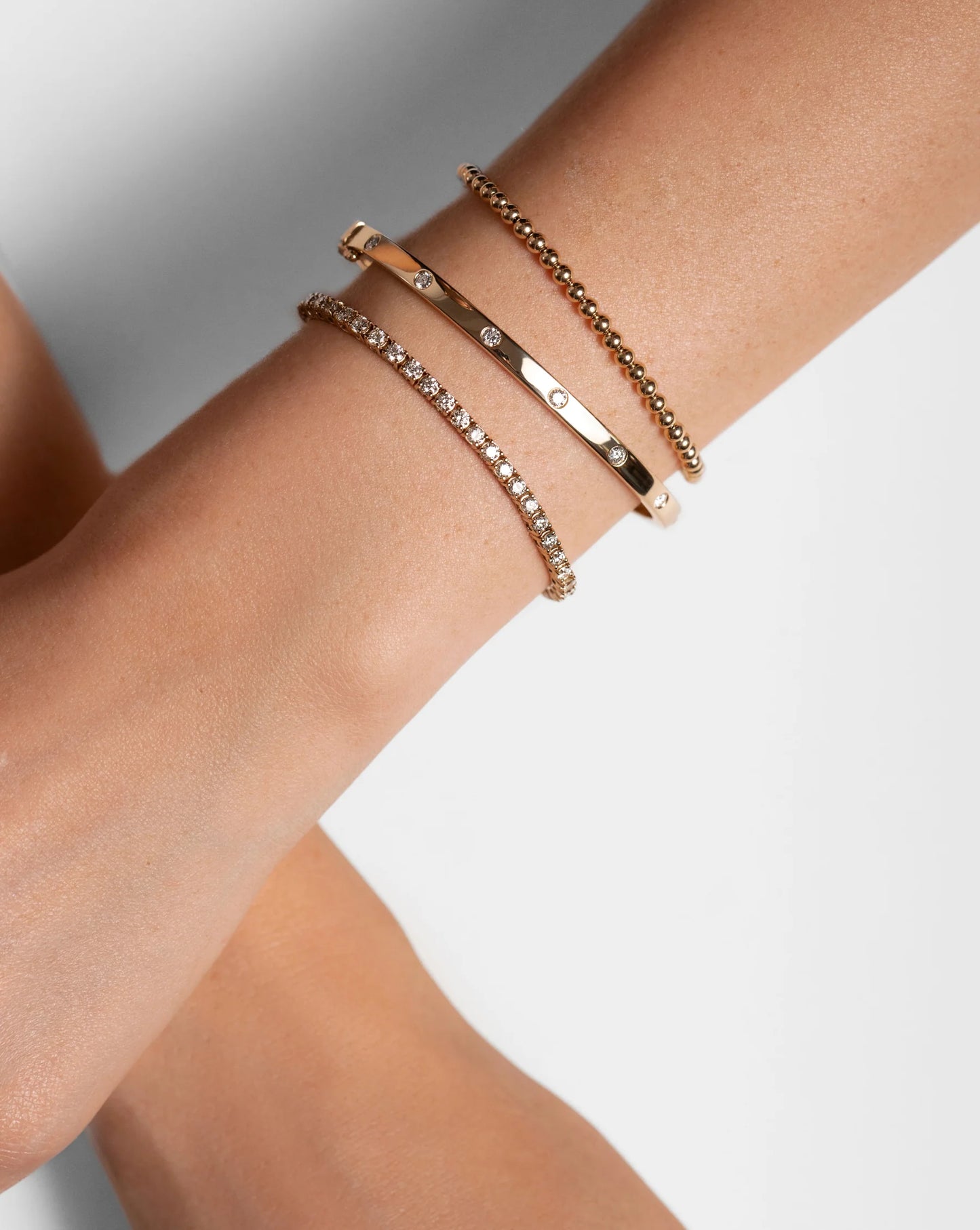 Inlay Diamond Bangle