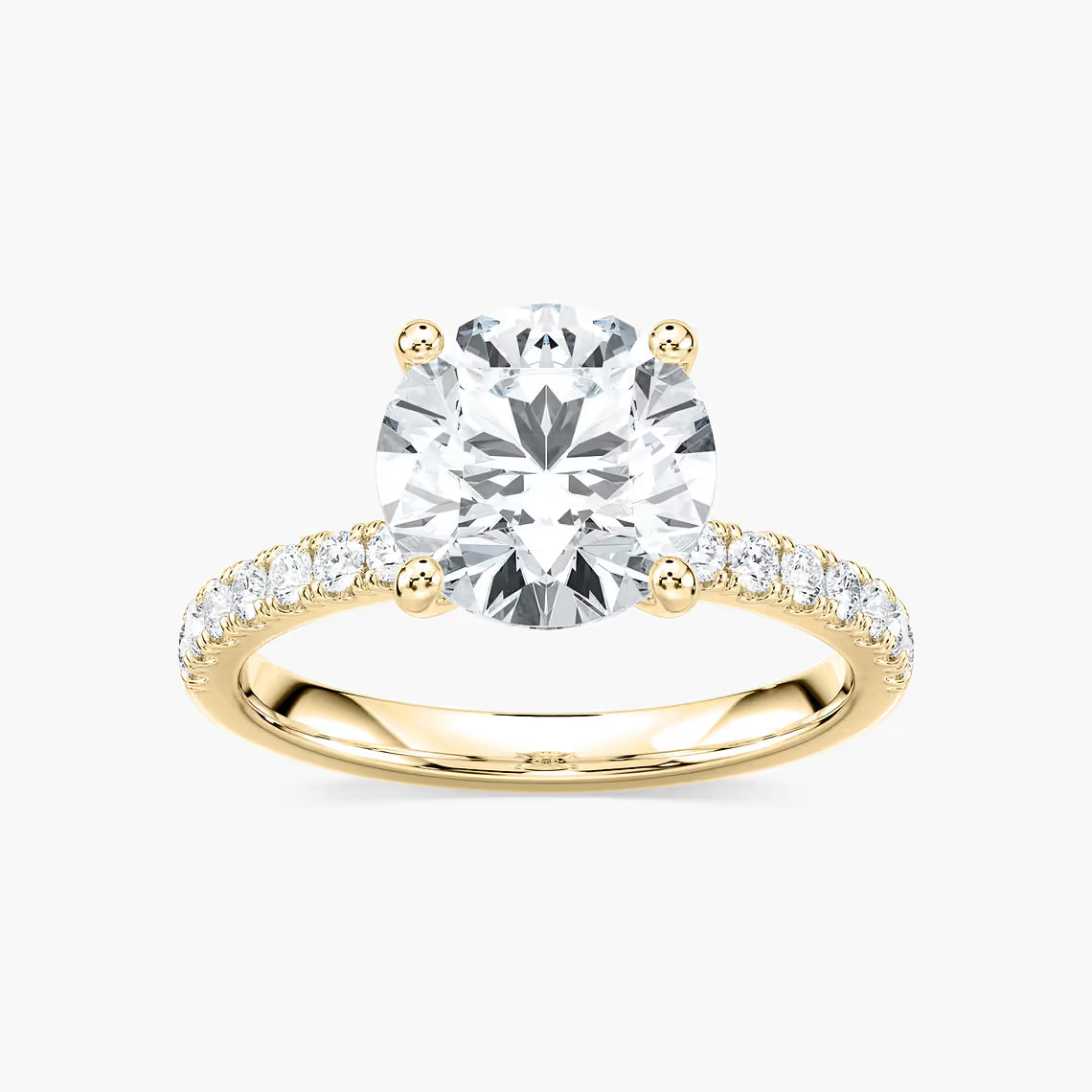 Classic Round Hidden Halo Ring