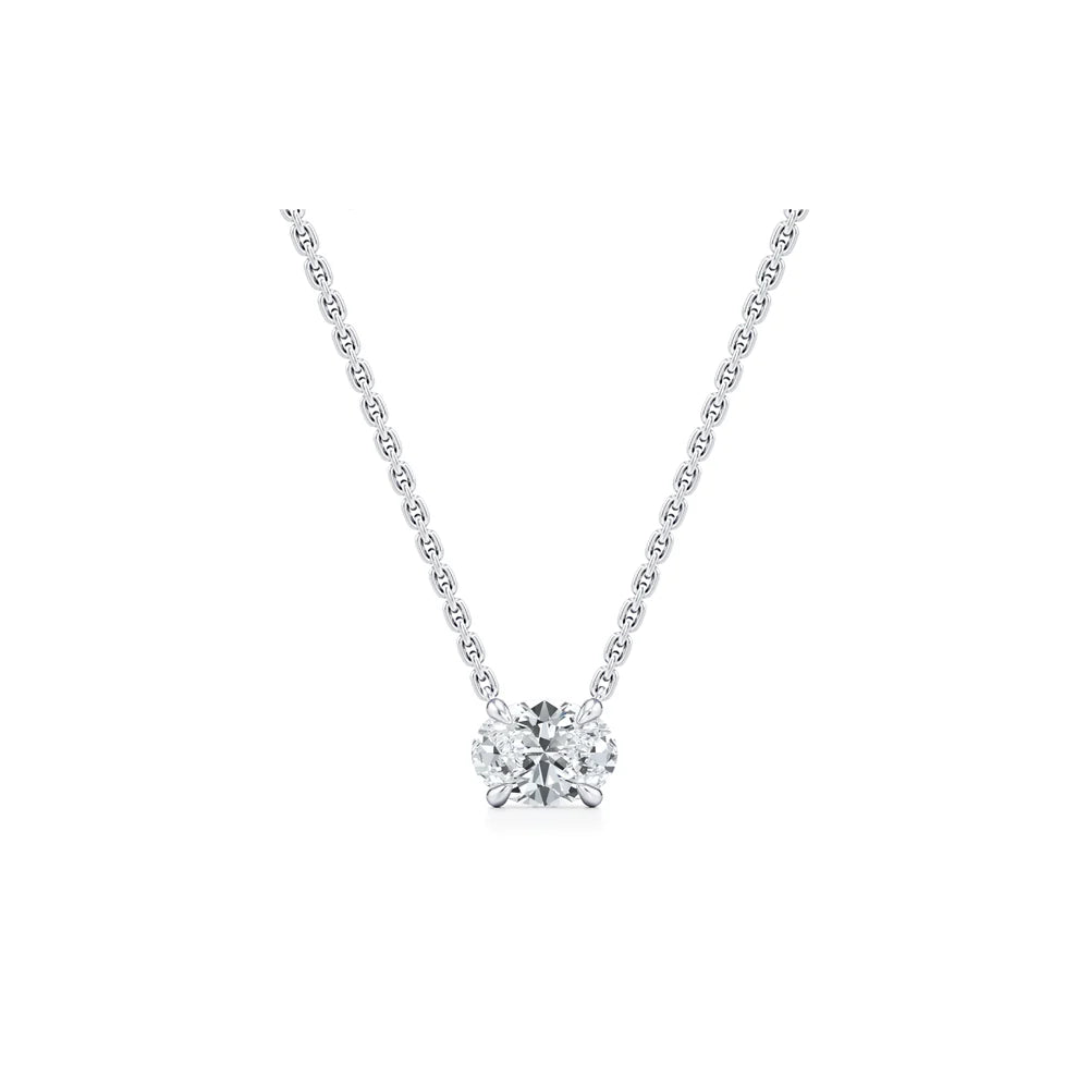 Chelsea Lab Diamond Oval Pendant