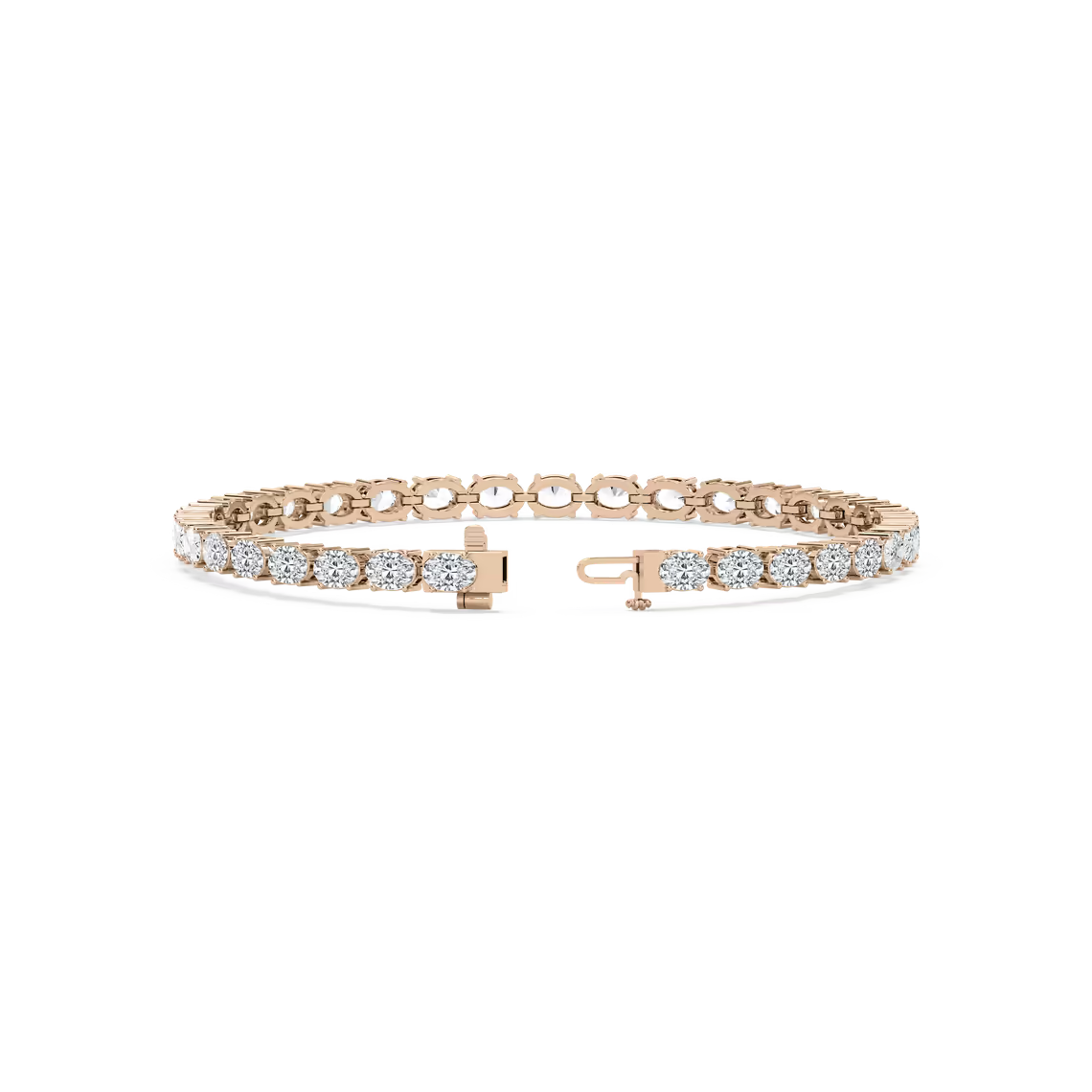 East West Oval Tennis Bracelet