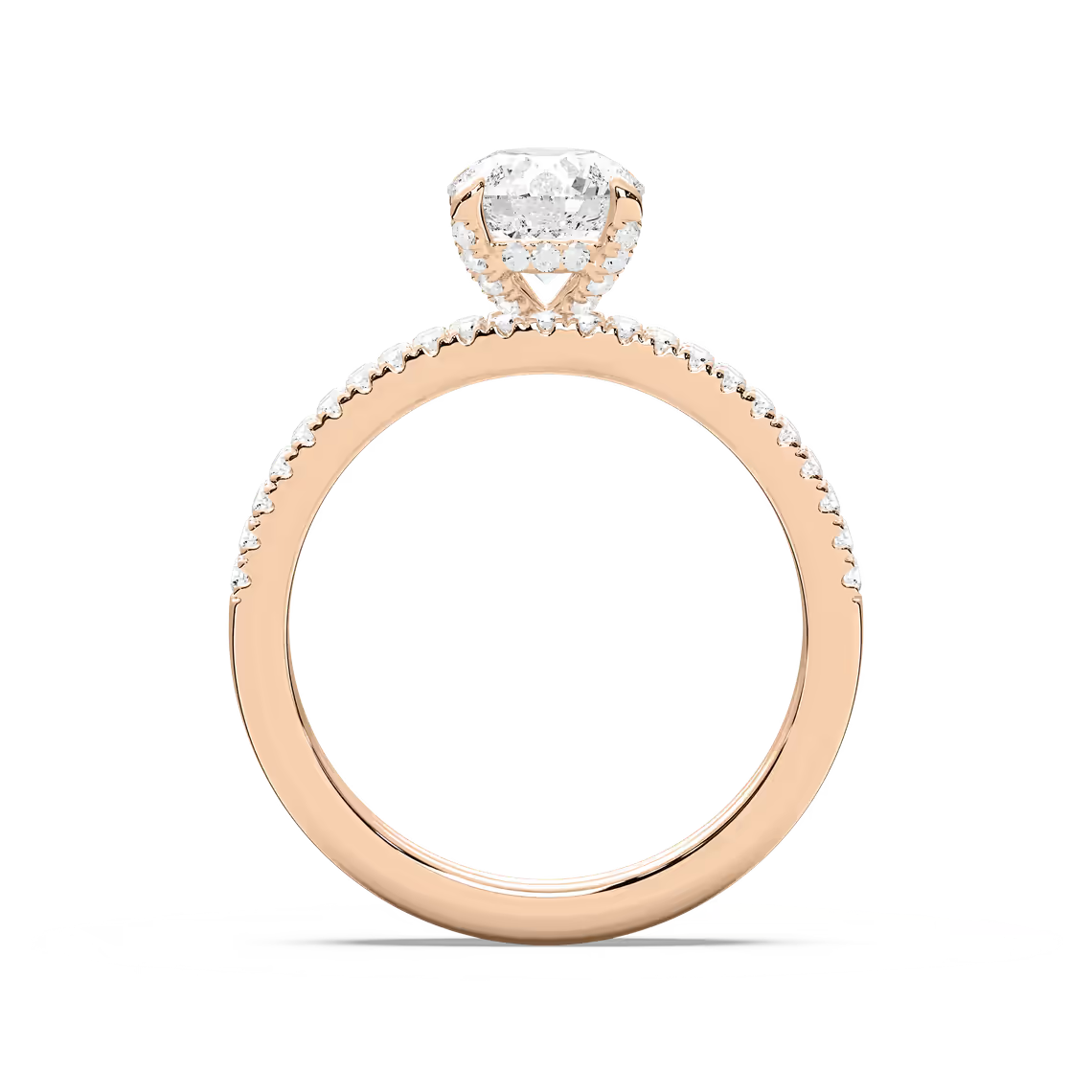 Greer Petite Dome Wedding Set