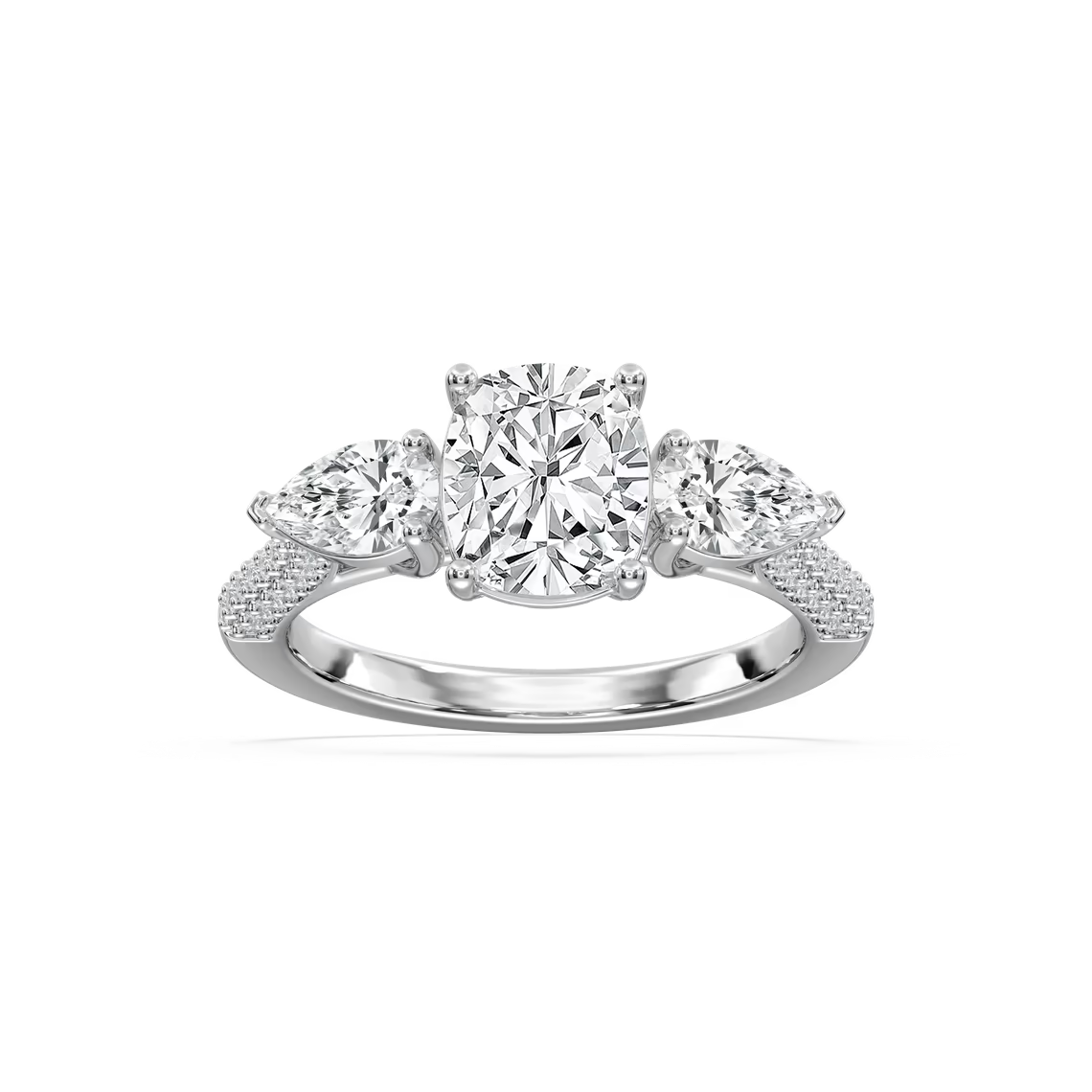 Ryan Three Stone Engagement Ring