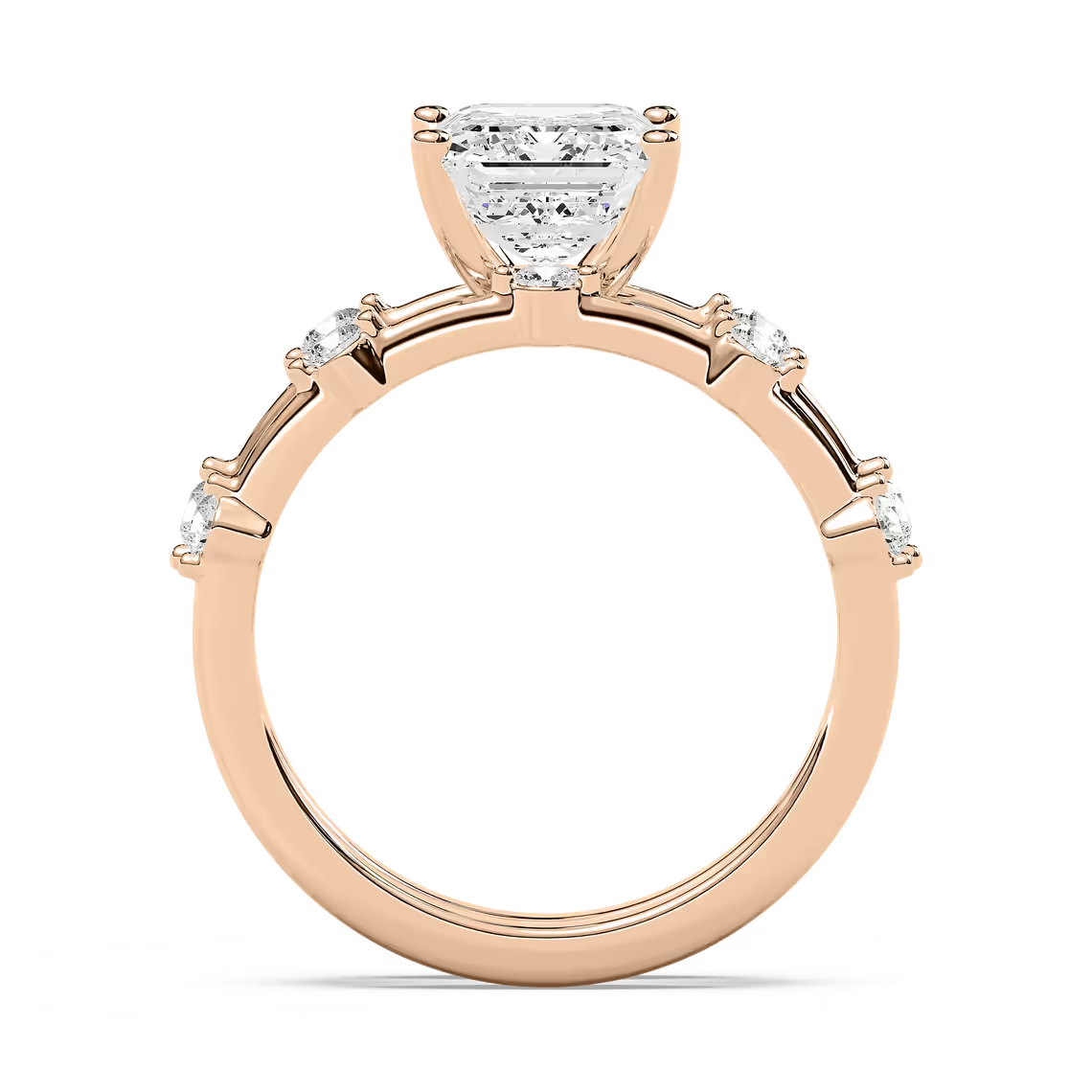 Mila Emerald Cut Wedding Set