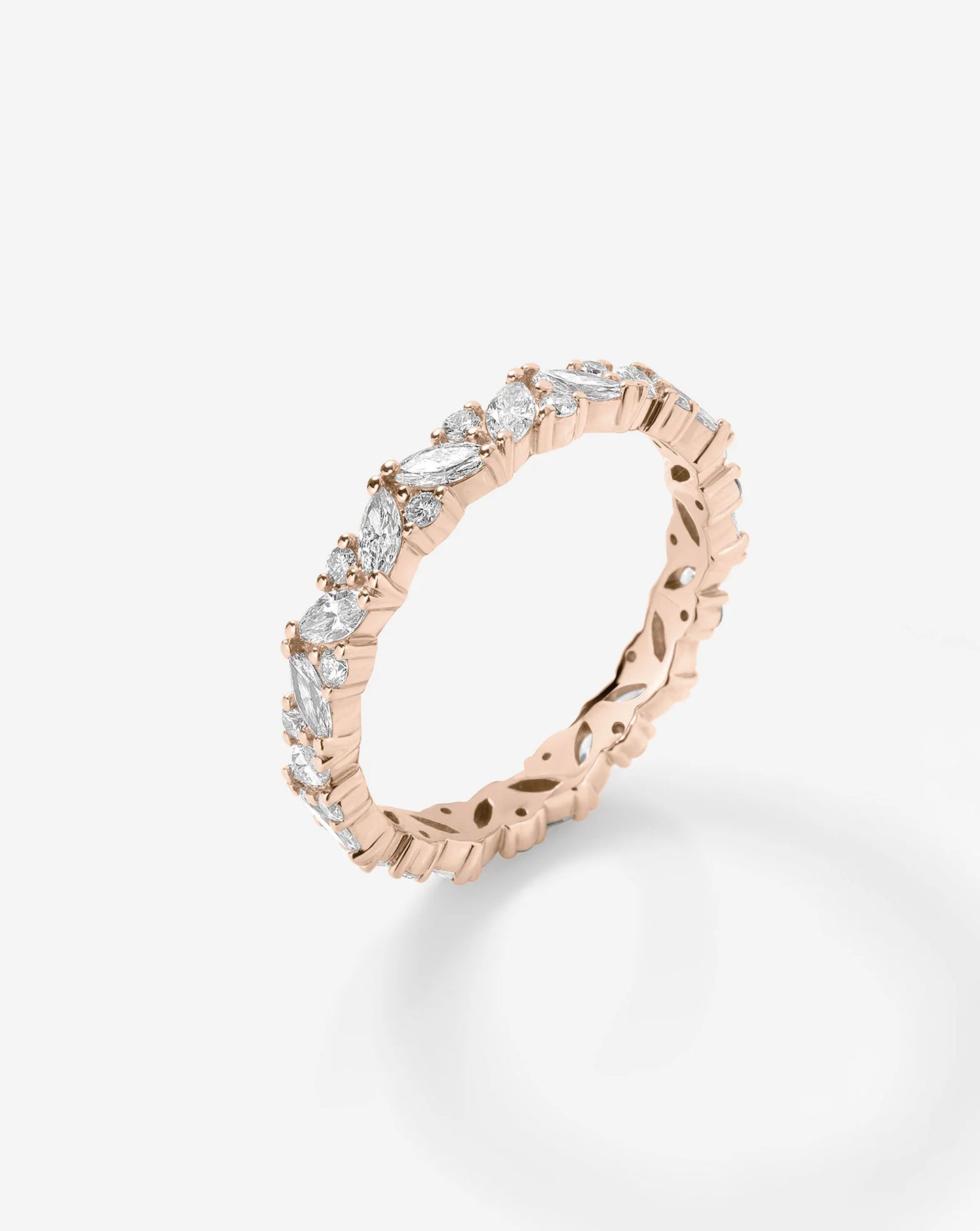 Marquise Cluster Eternity Band