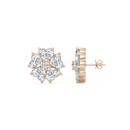 Lucky Heart Stud Earrings