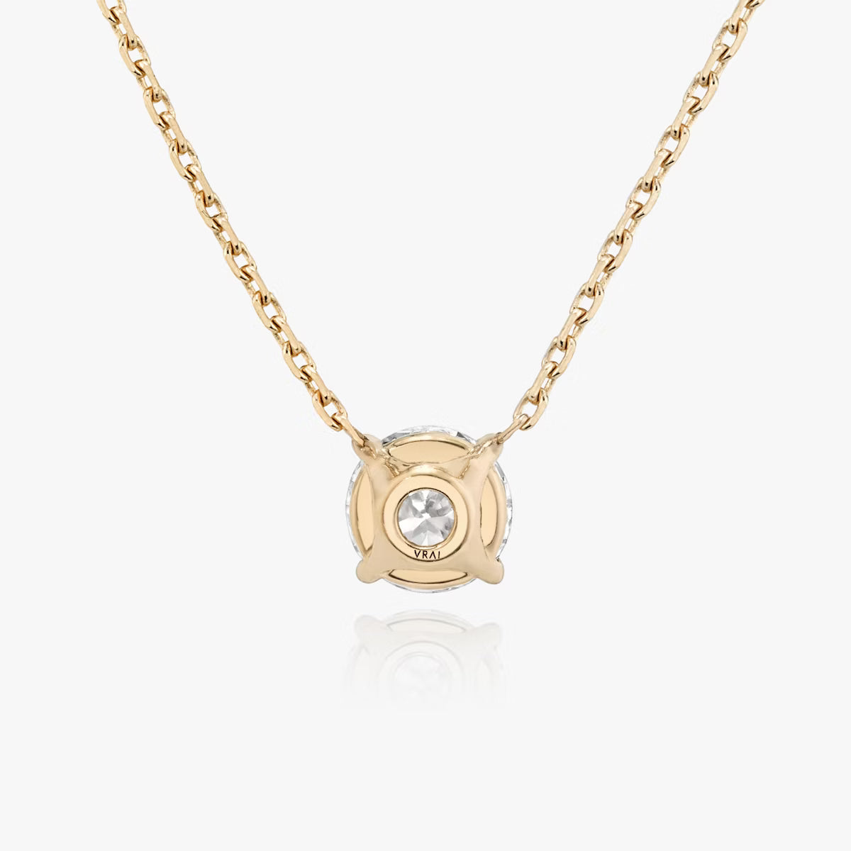 1 Carat Round Solitaire Necklace