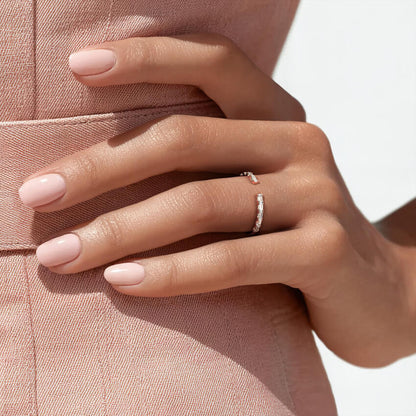 Emma Baguette Diamond Open Ring