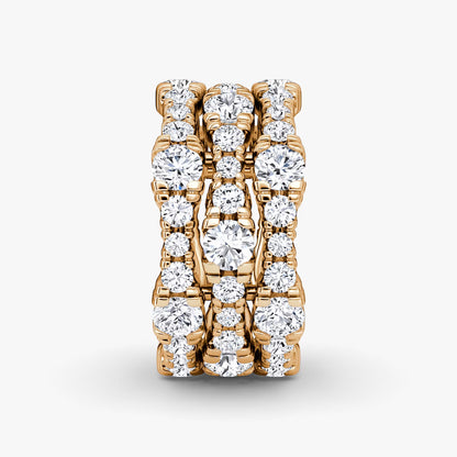 Multi Row Pavé Ring