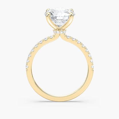Classic Round Hidden Halo Ring