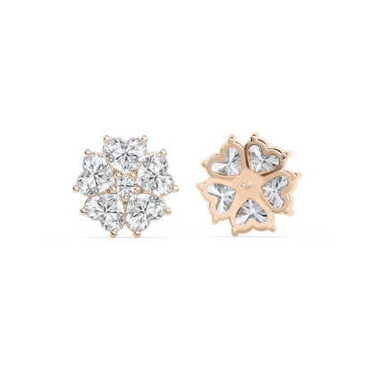 Lucky Heart Stud Earrings