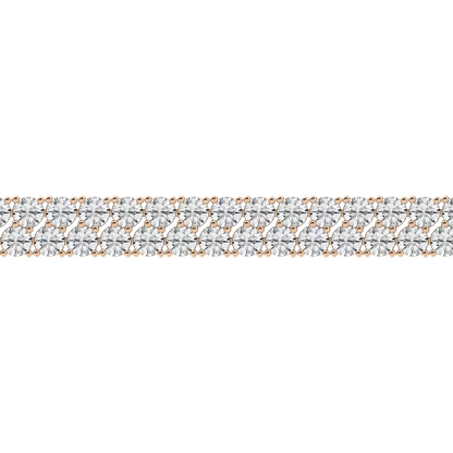 Classic Double Row Diamond Tennis Bracelet