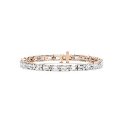 East West Emerald Tennis Bracelet