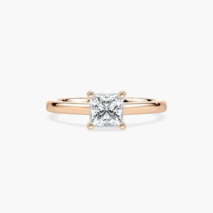 Stefania Hidden Halo Solitaire Engagement Ring