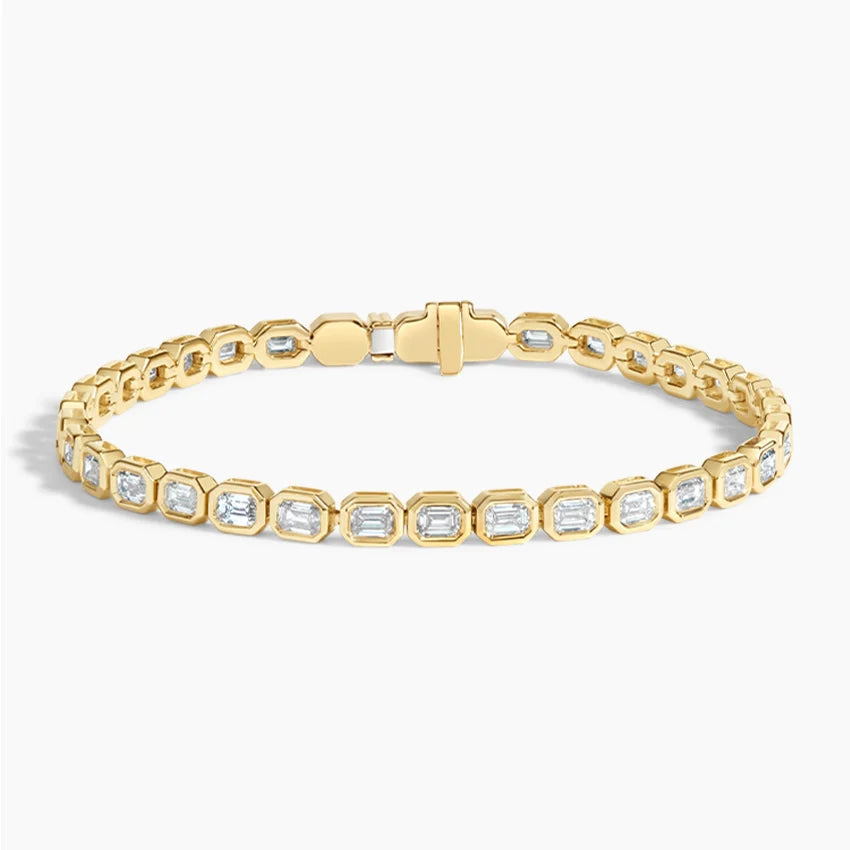Lab Diamond Bezel Tennis Bracelet (3 3/4 ct. tw.) in 14K Yellow Gold