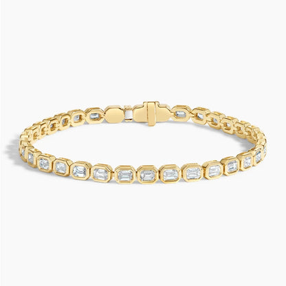 Lab Diamond Bezel Tennis Bracelet (3 3/4 ct. tw.) in 14K Yellow Gold