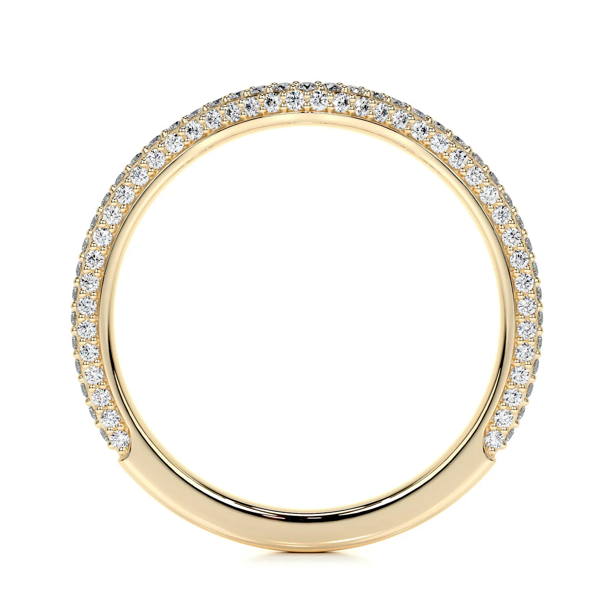 Ana Lab Grown Curved Wedding Ring