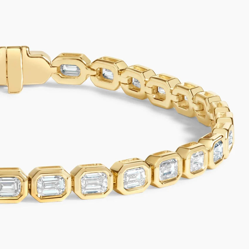Lab Diamond Bezel Tennis Bracelet (3 3/4 ct. tw.) in 14K Yellow Gold