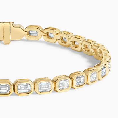 Lab Diamond Bezel Tennis Bracelet (3 3/4 ct. tw.) in 14K Yellow Gold