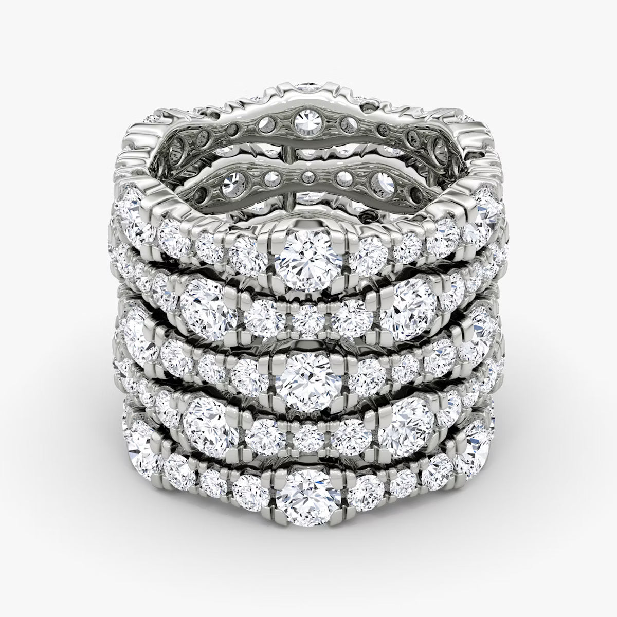 Multi Row Pavé Ring