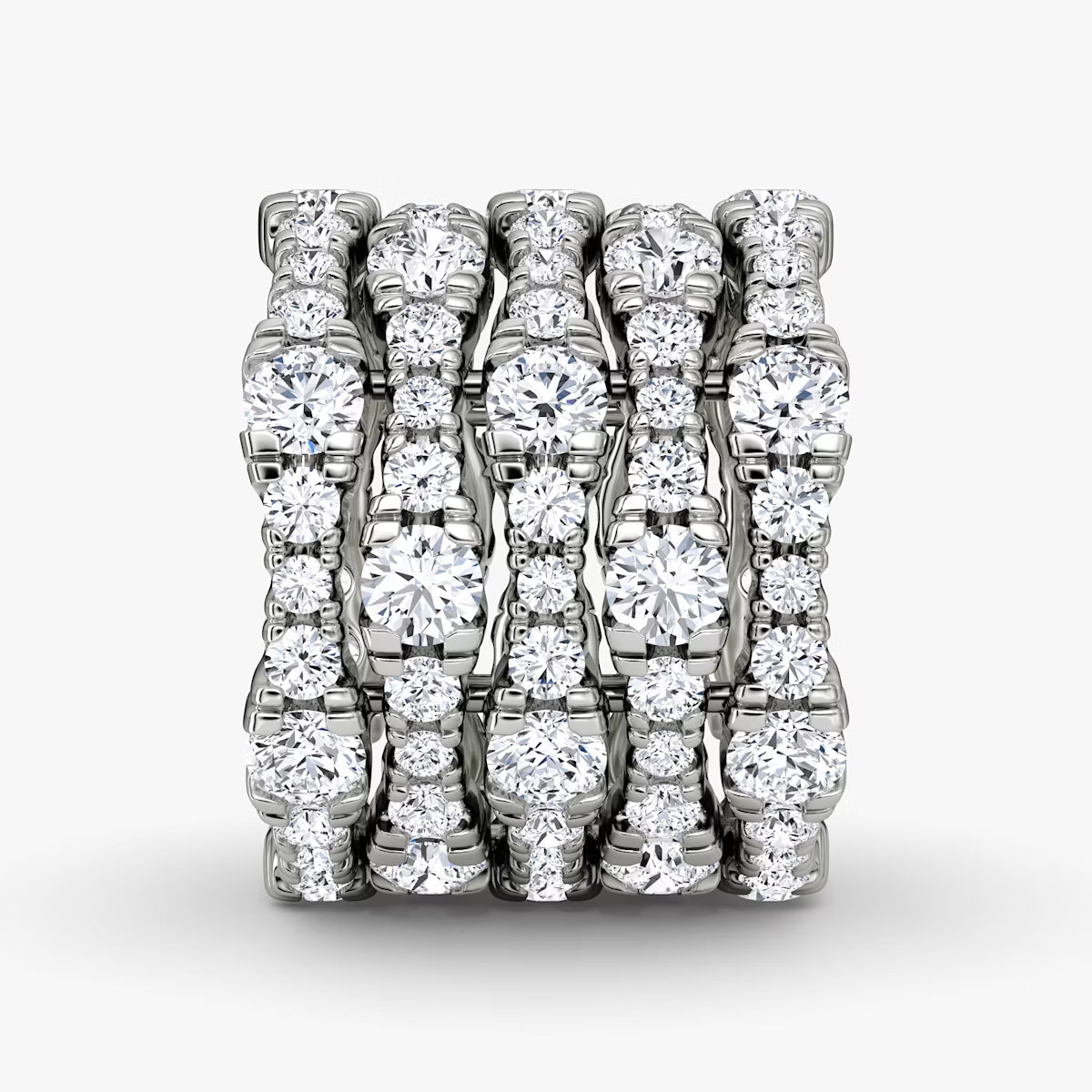 Multi Row Pavé Ring