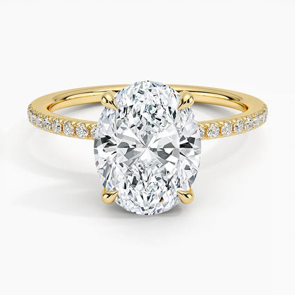 Viviana with 2.5ct Oval Certified Lab Diamond