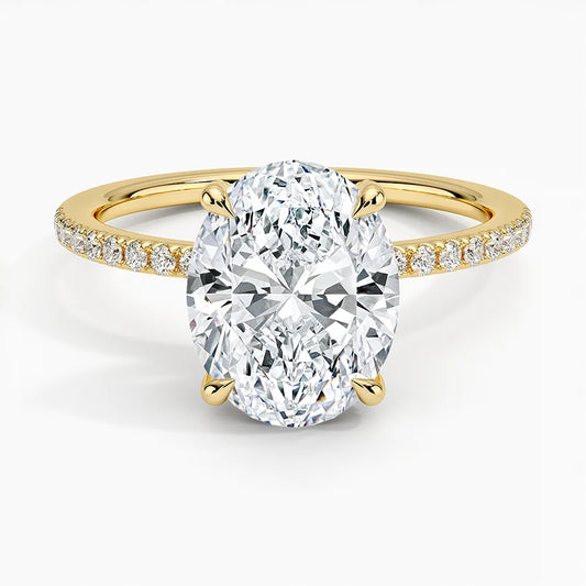 Viviana with 2.5ct Oval Certified Lab Diamond