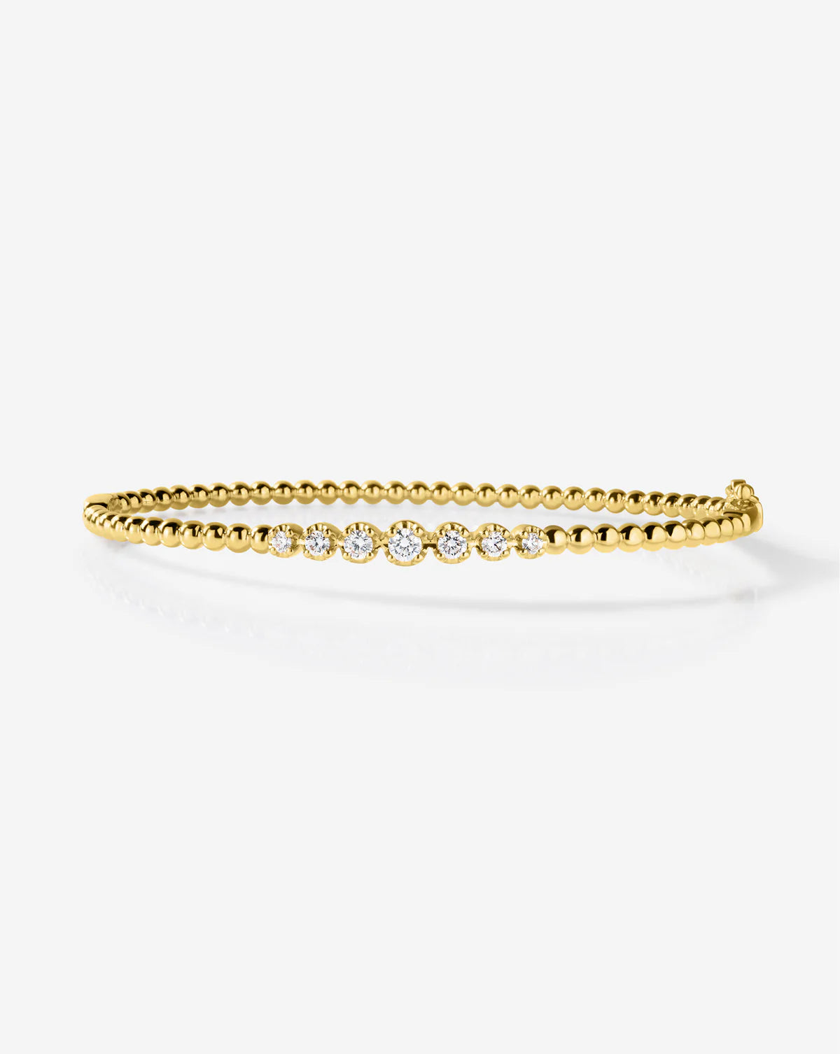 Diamond Cluster Bead Bangle