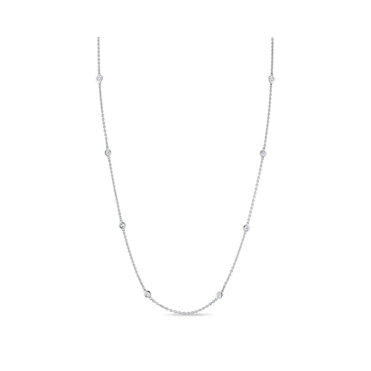 Bezel By The Yard Lab Diamond Necklace