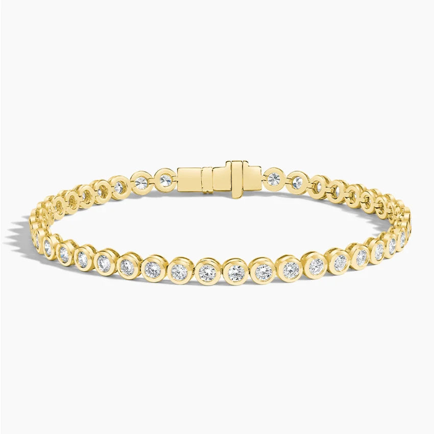 Lab Diamond Bezel Tennis Bracelet (3 3/4 ct. tw.) in 14K Yellow Gold