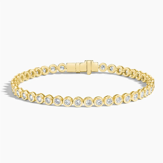 Lab Diamond Bezel Tennis Bracelet (3 3/4 ct. tw.) in 14K Yellow Gold