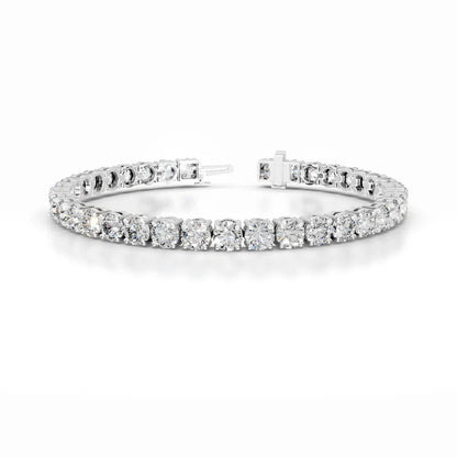 Belle 15 CT Round Tennis Lab Grown Diamond Bracelet - 14K Yellow Gold