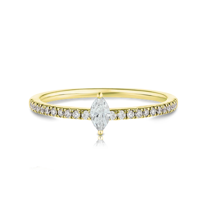 Marquise Diamond Pave Ring