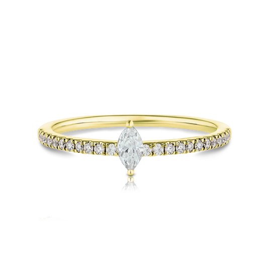 Marquise Diamond Pave Ring