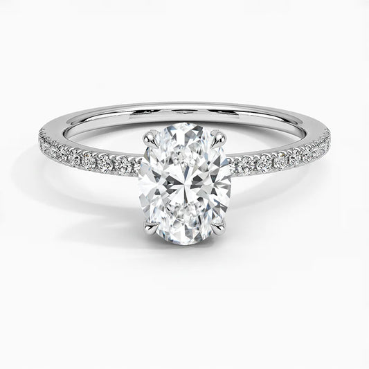 Viviana with 1ct Oval Certified Lab Diamond