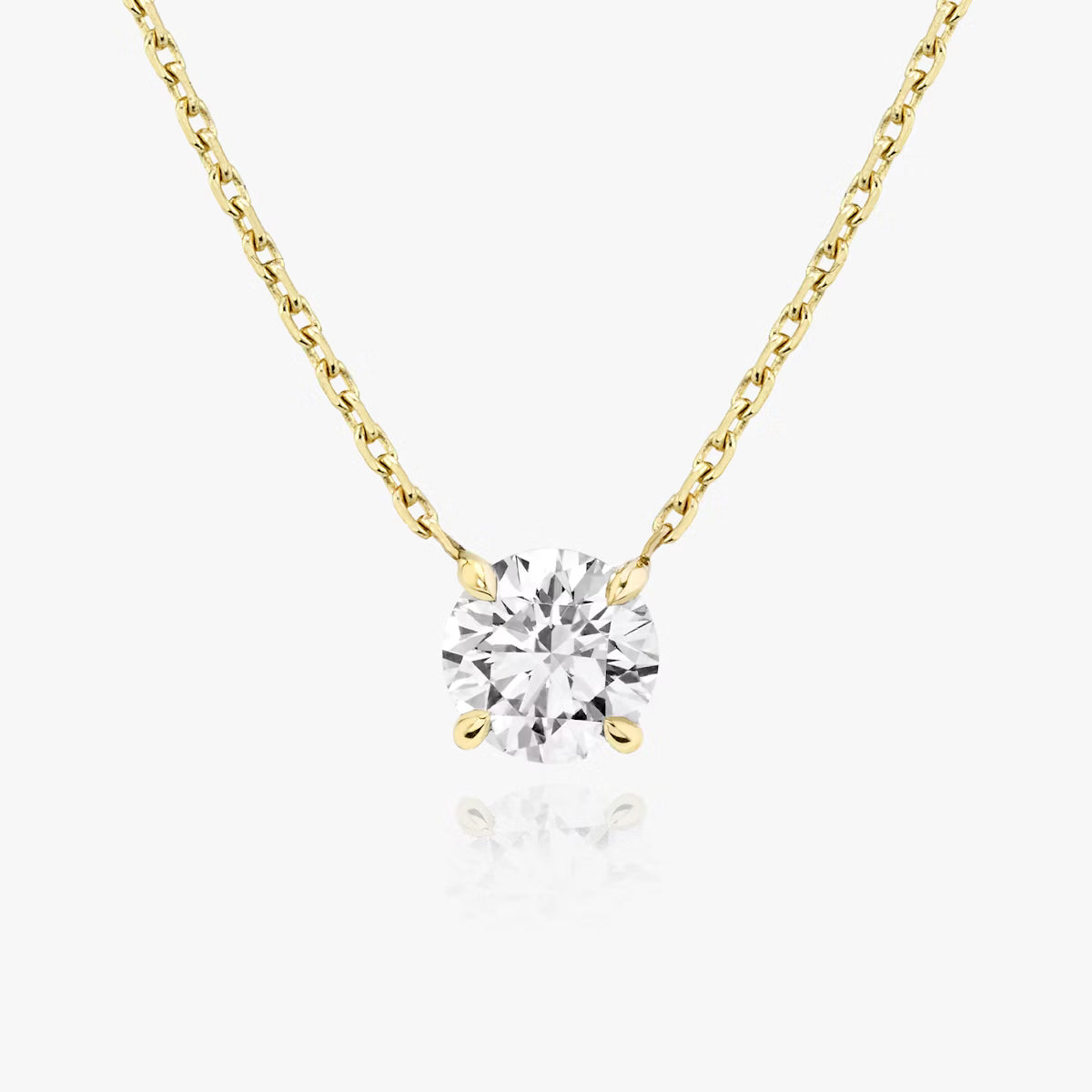 1 Carat Round Solitaire Necklace