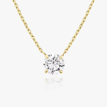 1 Carat Round Solitaire Necklace