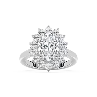 Thea Halo Oval Engagement Ring