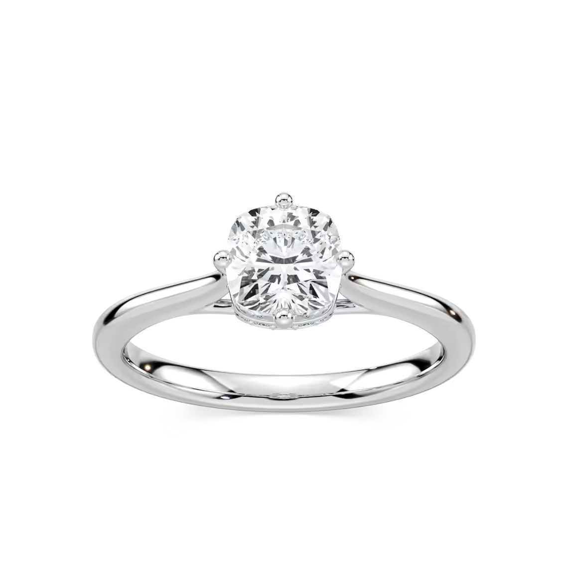 Ariel Hidden Halo Engagement Ring