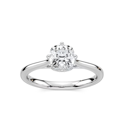 Ariel Hidden Halo Engagement Ring