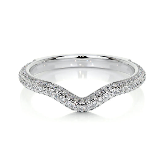 Ana Lab Grown Curved Wedding Ring