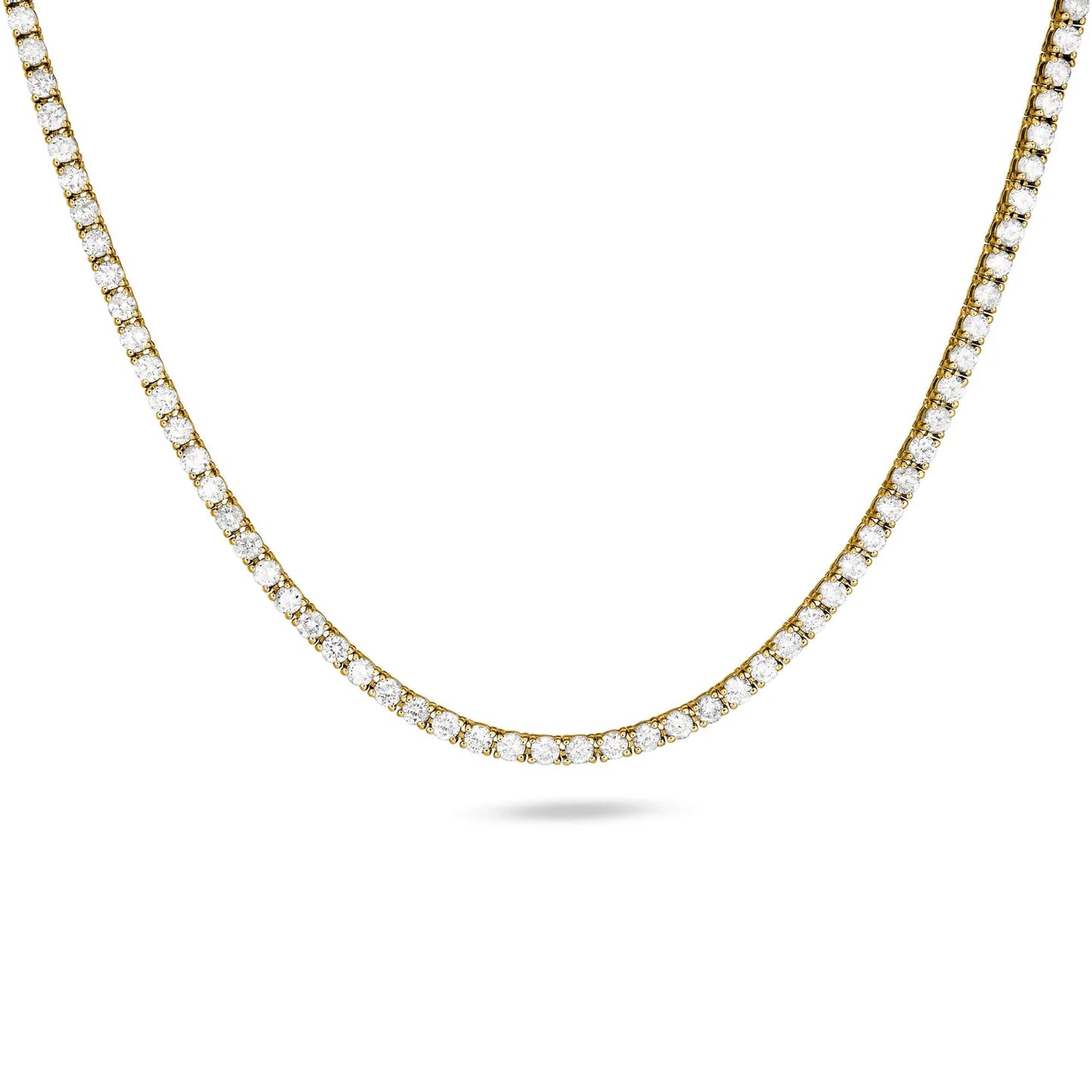 6.65 Carat Unflippable Tennis Necklace