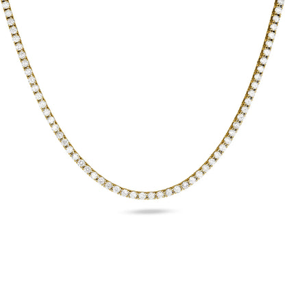 6.65 Carat Unflippable Tennis Necklace