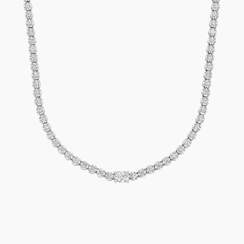 Harriet Lab Diamond Tennis Necklace (2 3/4 ct. tw.) in 18K White Gold