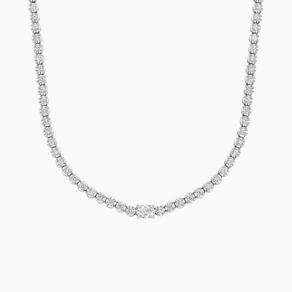 Harriet Lab Diamond Tennis Necklace (2 3/4 ct. tw.) in 18K White Gold