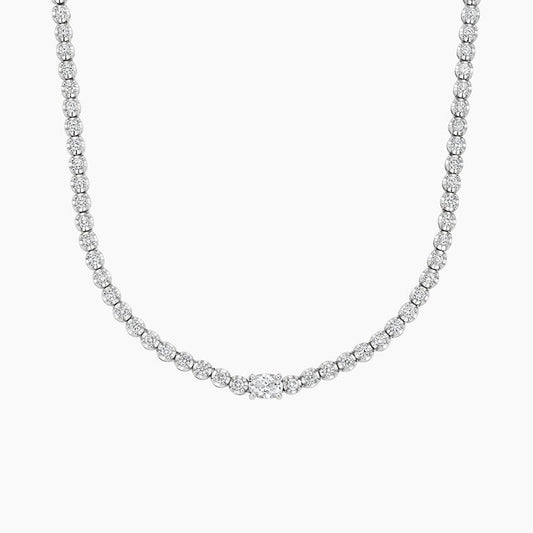 Harriet Lab Diamond Tennis Necklace (2 3/4 ct. tw.) in 18K White Gold