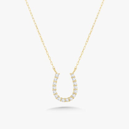 Diamond Horseshoe Necklace
