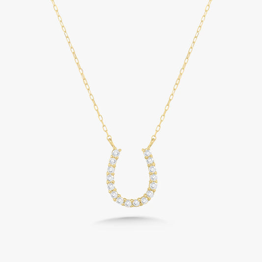 Diamond Horseshoe Necklace