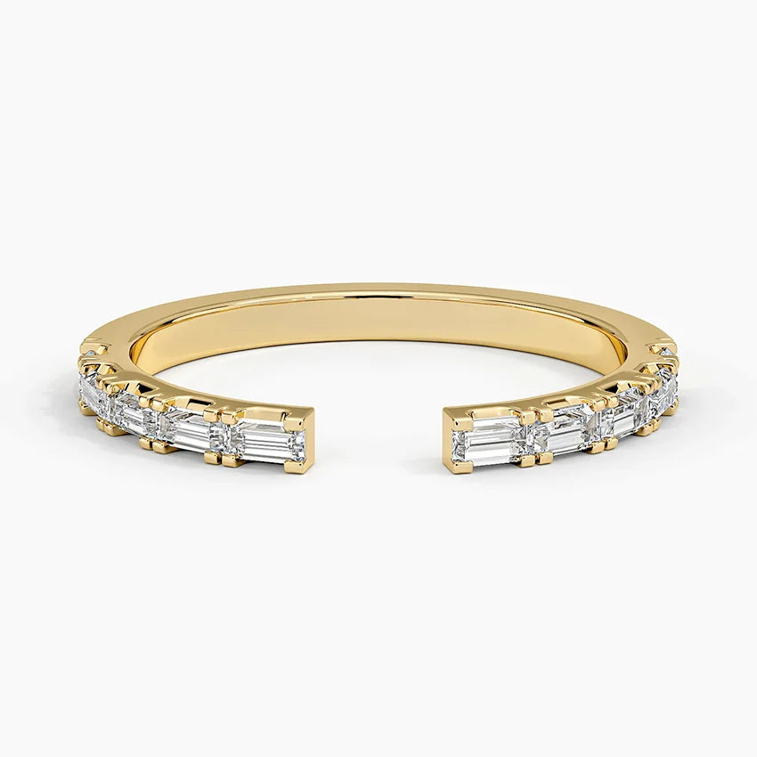 Emma Baguette Diamond Open Ring